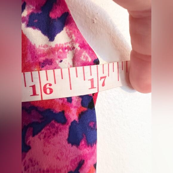 Ralph Lauren 6 watercolor floral dress pink purple vibrant wedding guest - Picture 7 of 7